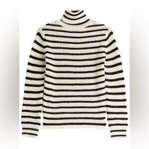 IRO Seely alpaca striped turtleneck sweater